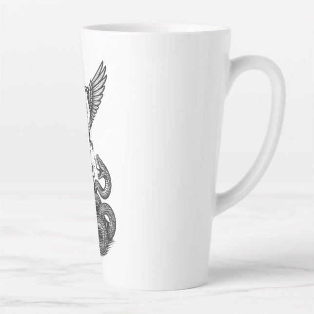 Caneca De Café Latte Escape & Freedom: Dove Rising (Direita)
