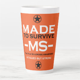 Caneca De Café Latte Esclerose múltipla Perícia de Sobrevivência