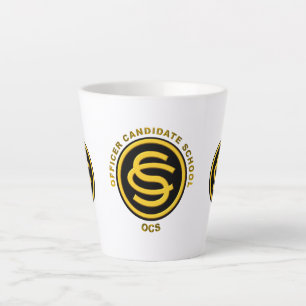 Caneca De Café Latte Escola Candidata de Oficial do Exército - OCS