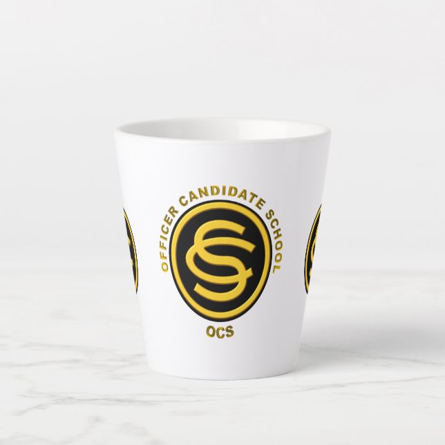 Caneca De Café Latte Escola Candidata Oficial do Exército - OCS (Frente)