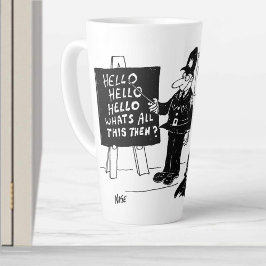 Caneca De Café Latte Escola de Treinamento da Polícia do Reino Unido Di
