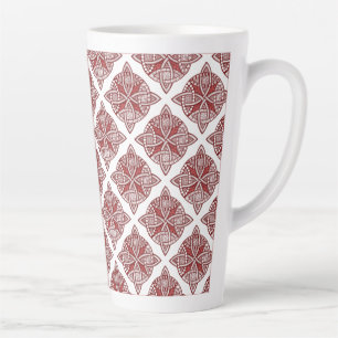 Caneca De Café Latte Escolha seu padrão decorativo de nó celta de cor