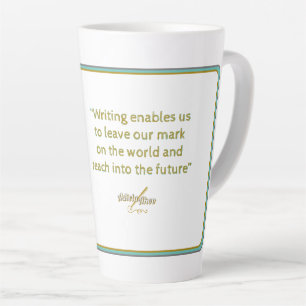Caneca De Café Latte ESCRITOR Latte Mug da poeta Adiela Akoo