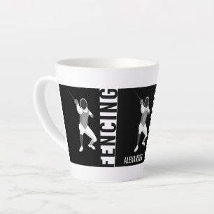 Caneca De Café Latte Esgrima