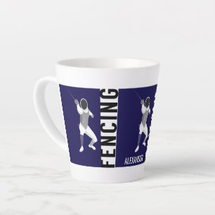 Caneca De Café Latte Esgrima
