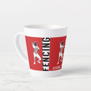 Caneca De Café Latte Esgrima