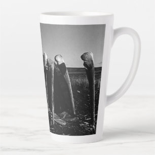 Caneca De Café Latte Eskimo vestido de pele vintage Alasca iglu de gram