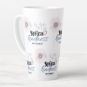 Caneca De Café Latte Espalhar a gentileza da lata