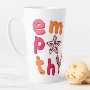Caneca De Café Latte Espalhe a empatia para os oceanos