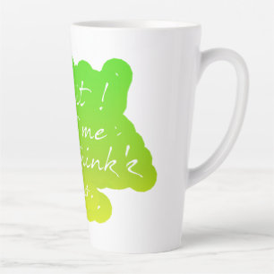 Caneca De Café Latte Espera Sarcástico Deixa-me pensar demais neste deg