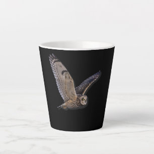 Caneca De Café Latte Espírito De Coruja De Casca Natureza Animal E Pã