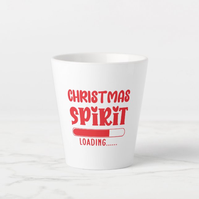 Caneca De Café Latte Espírito de Natal (Frente)