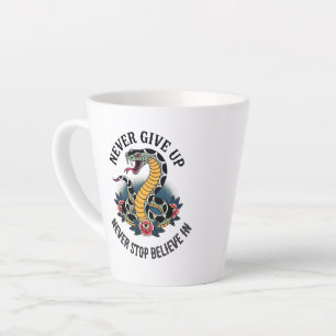 Caneca De Café Latte Espírito sem rosto: Cobra e Trabalho de arte de Ro