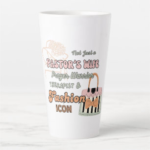 Caneca De Café Latte Esposa do Pastor ✝️ Esposas Valoriza Presente Obri