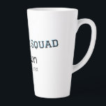 Caneca De Café Latte Esquadrão do noivo padrinho despedida de solteiro<br><div class="desc">design</div>