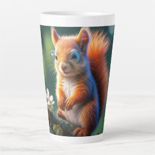 Caneca De Café Latte Esquilo Castanho Sentado no Ramal-567656