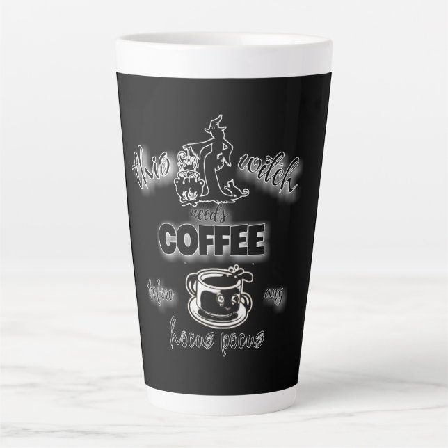 Caneca De Café Latte Essa bruxa (Frente)