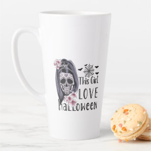 Caneca De Café Latte Essa Menina Adorou Halloween