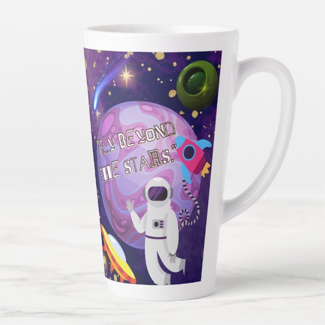 CANECA DE CAFÉ LATTE ESTÁ ALÉM DAS ESTRELAS, ASTRONAUT (Direita)