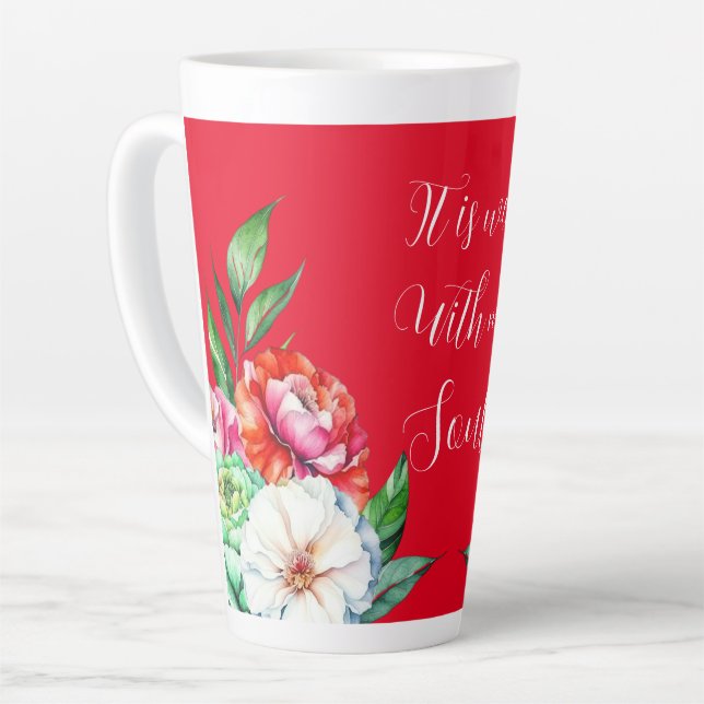 Caneca De Café Latte Está Bem Com A Minha Alma (Ângulo esquerdo)