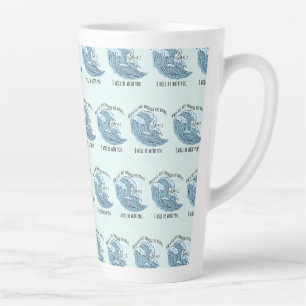 Caneca De Café Latte Estarei Com Você Cristão