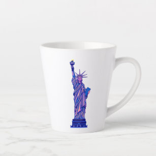 Caneca De Café Latte Estátua da Liberdade-Nova Iorque-Landmark-