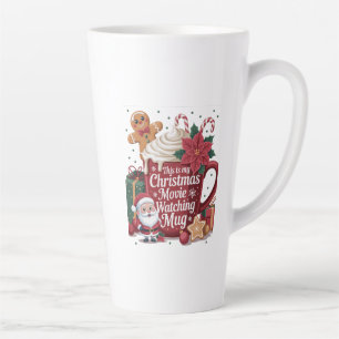 Caneca De Café Latte Este é meu filme de Natal assistindo Mug Xmas