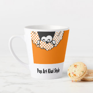 Caneca De Café Latte estilo Pop Art Kiwi