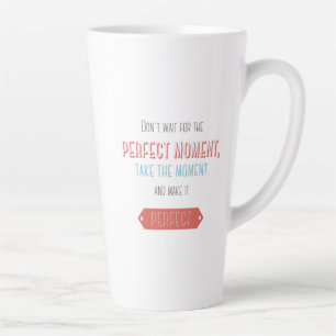 Caneca De Café Latte Estilo retrô tipográfico motivacional