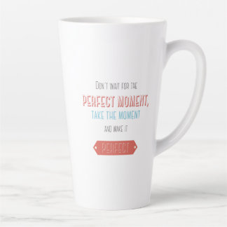 Caneca De Café Latte Estilo retrô tipográfico motivacional
