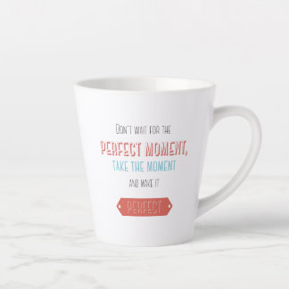 Caneca De Café Latte Estilo retrô tipográfico motivacional