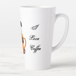 Caneca De Café Latte Estilo Sip in com Sobrecarga Cuteness!"
