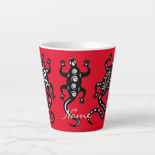 Caneca De Café Latte Estilo Thunder_Cove Sudoeste de Três Lagartos Pre