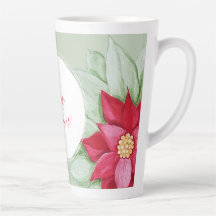 Estrela de Natal Poinsettia Watercolor pintada à m