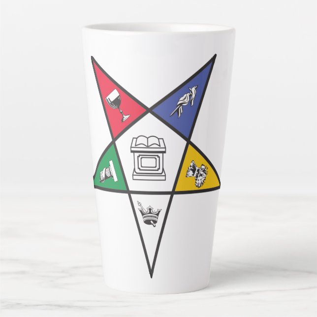 Caneca De Café Latte Estrela Oriental (Frente)