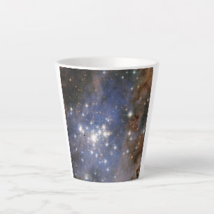 Caneca De Café Latte Estrelas de Diamante no Espaço Hubble na Nebulosa 