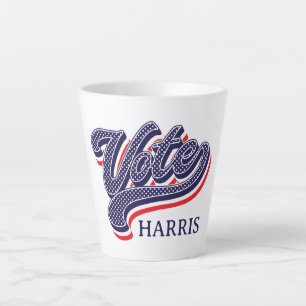 Caneca De Café Latte Estrelas e faixas eleitorais personalizadas