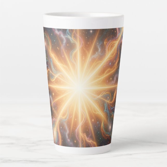 Caneca De Café Latte Ethereal Vision – Beyond Reality48 (Frente)