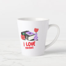Eu Adoro Ensinar Latte Mug