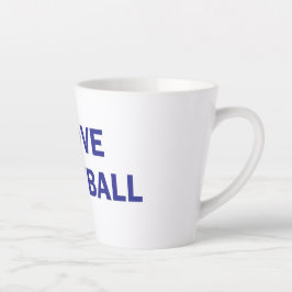 Caneca De Café Latte Eu adoro futebol americano