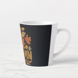 Caneca De Café Latte Eu adoro outono pequeno