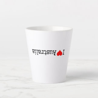 Caneca De Café Latte Eu Amo Austrália