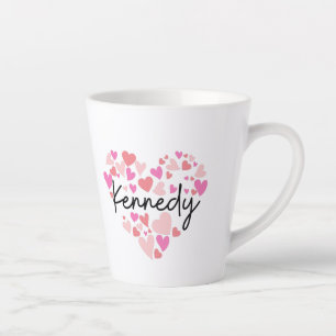 Caneca De Café Latte Eu amo Kennedy
