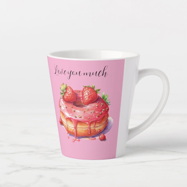 Caneca De Café Latte Eu amo muito você (Direita)