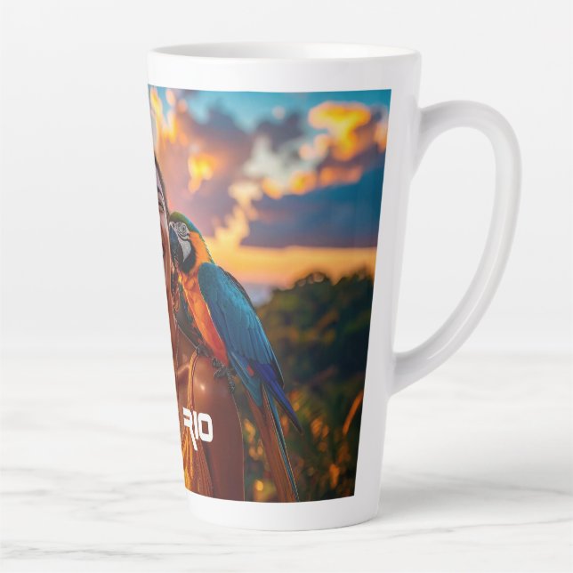 CANECA DE CAFÉ LATTE EU AMO O RIO (Direita)