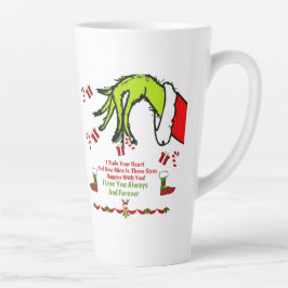 Caneca De Café Latte Eu amo você sempre e para sempre 