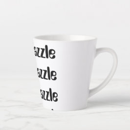Caneca De Café Latte Eu amo Zazzle Latte Mug