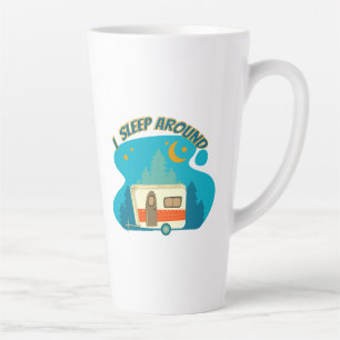 Caneca De Café Latte Eu Dormi Em Volta De Camper Van Camping Explorer N