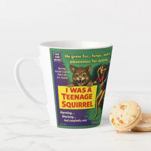 Caneca De Café Latte Eu era um esquilo adolescente