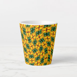 Caneca De Café Latte Eu Gosto De Flores Únicas
